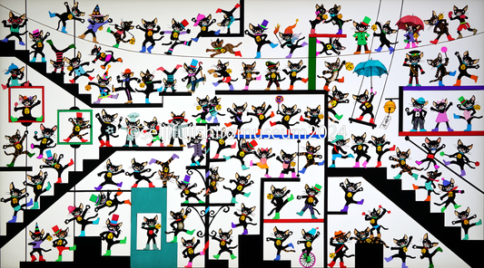 「100匹の猫」FSM-E2 エディション付きジクレー版画