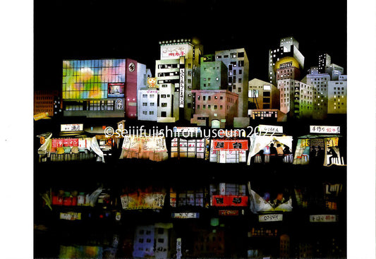 「博多屋台ネオン村」FSM-274,275 ジクレー版画