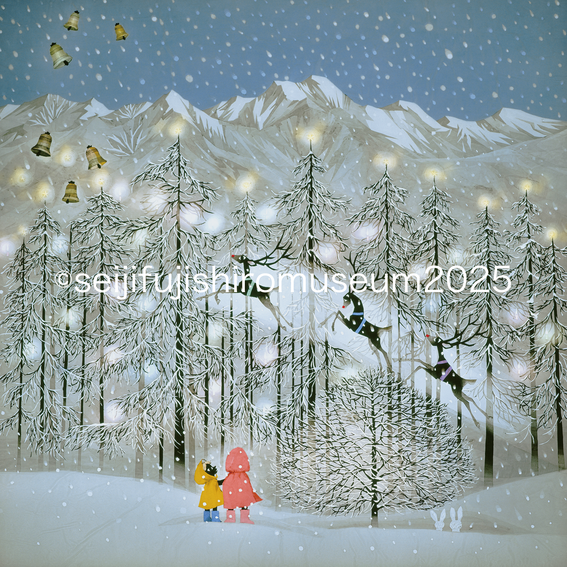 クリスマスの夢」FSM-8 ジクレー版画 – 藤城清治とラビの玉手箱