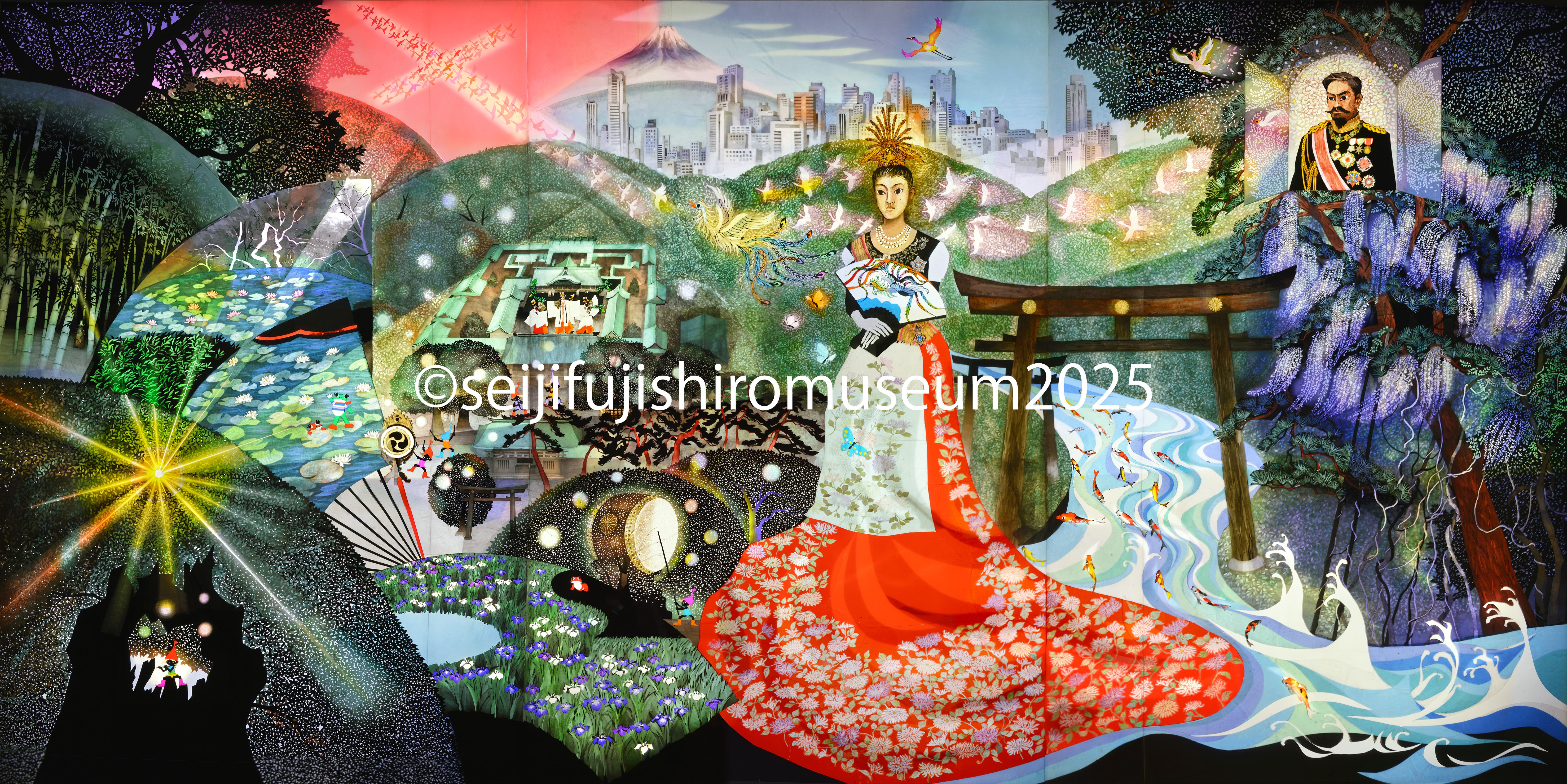 明治神宮 昭憲皇太后」FSM-116,117 ジクレー版画 – 藤城清治とラビの玉手箱