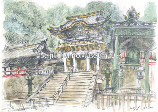 「日光東照宮デッサン」ポストカード