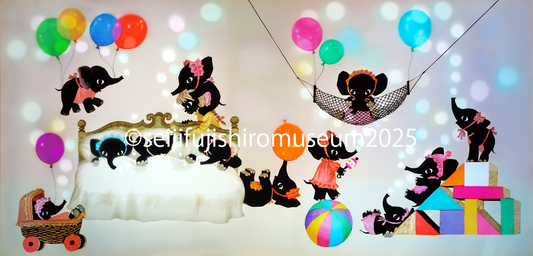 「お見舞いにきたぞうさん」FSM-250 ジクレー版画