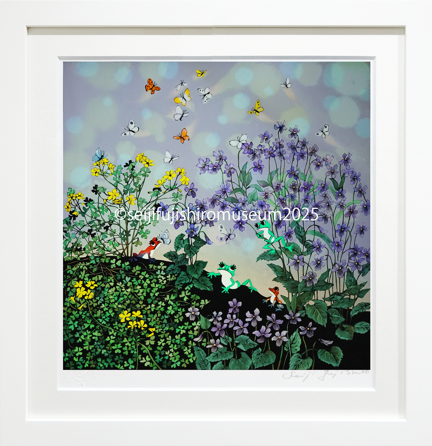 「啓蟄花蝶」FSM-138 ジクレー版画