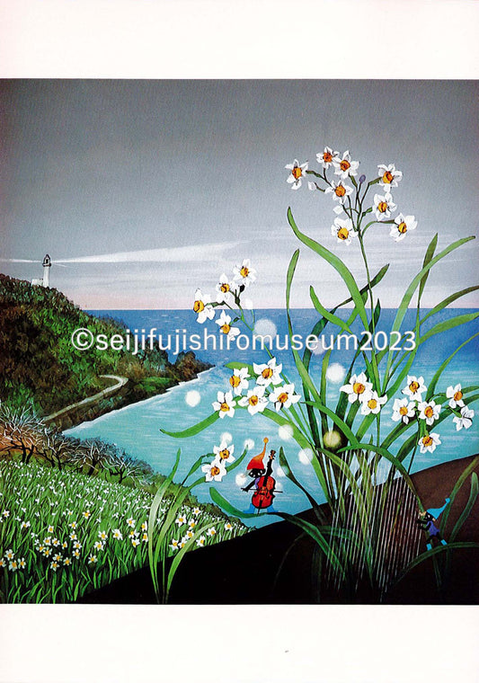 「朔風 水仙」ポストカード