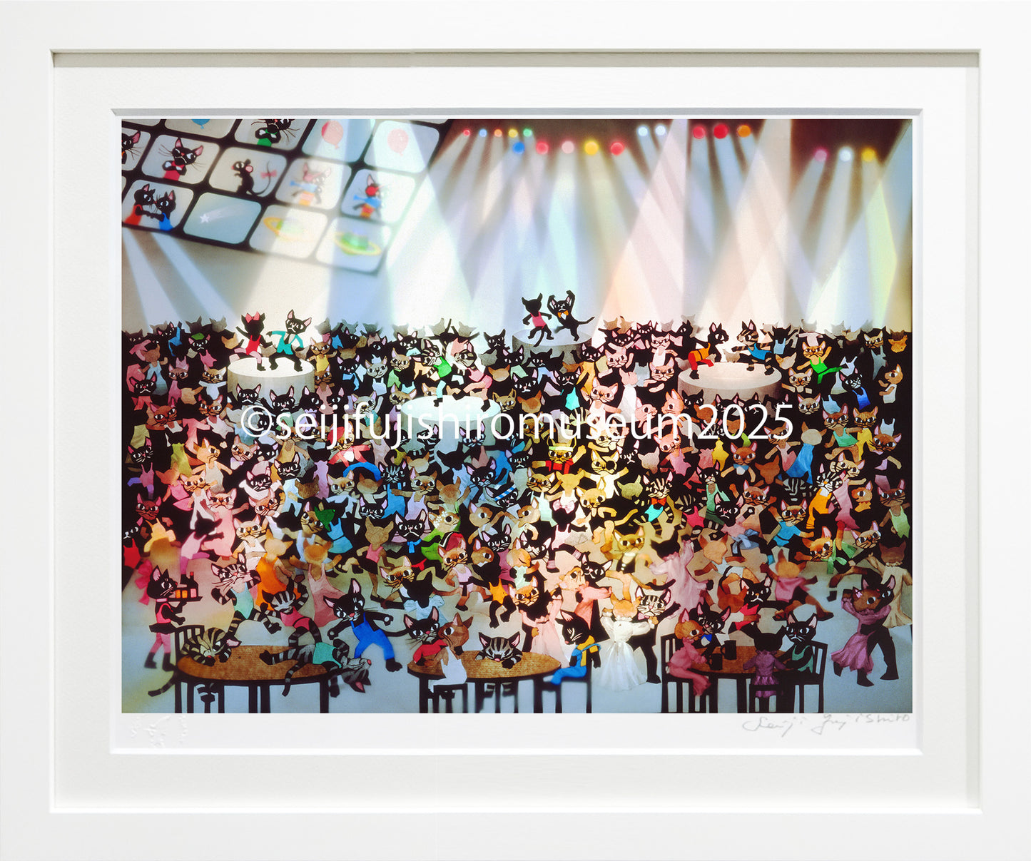 「猫たちのパーティー」FSM-178 ジクレー版画