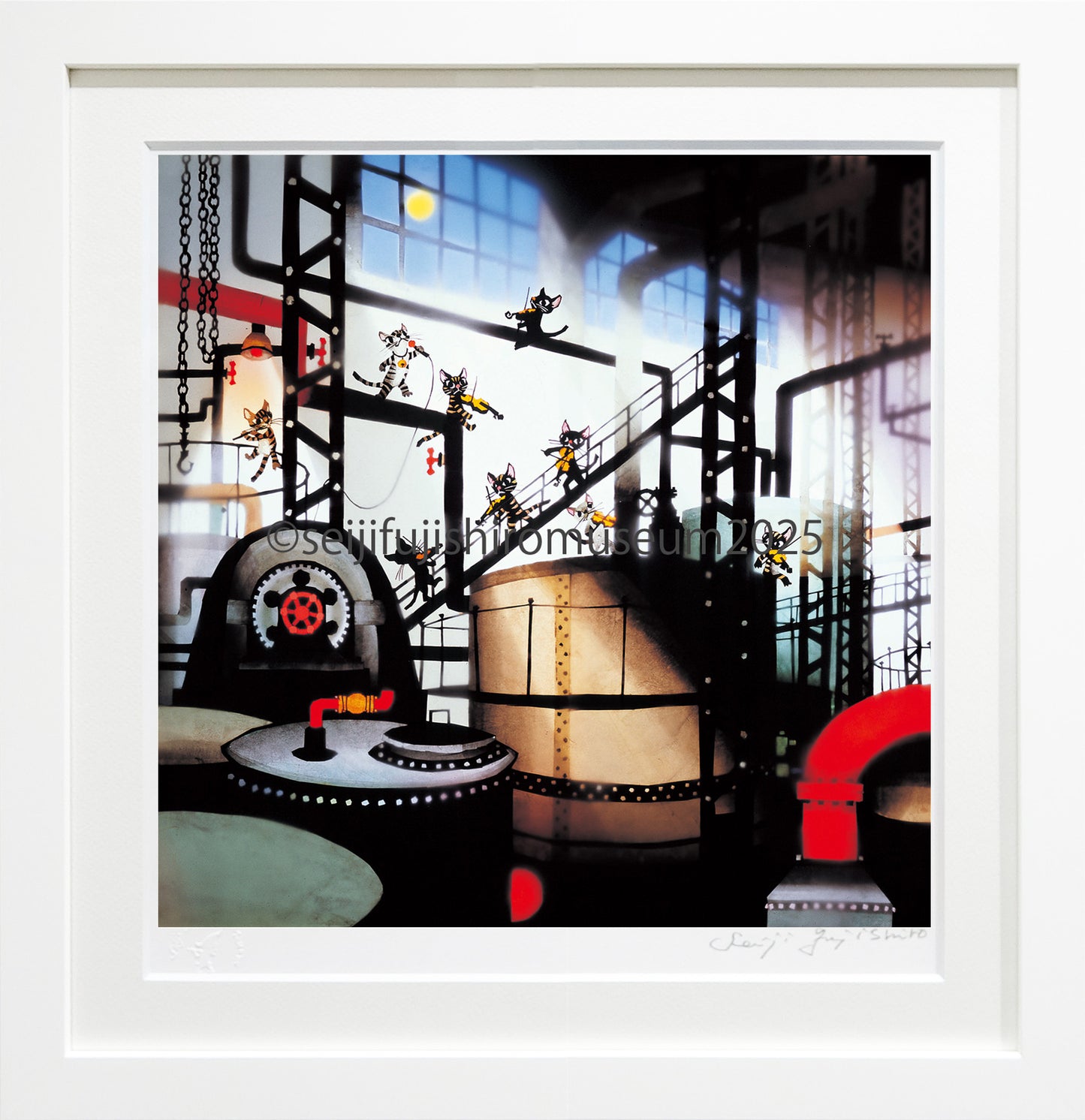 「真夜中の工場」FSM-308 ジクレー版画