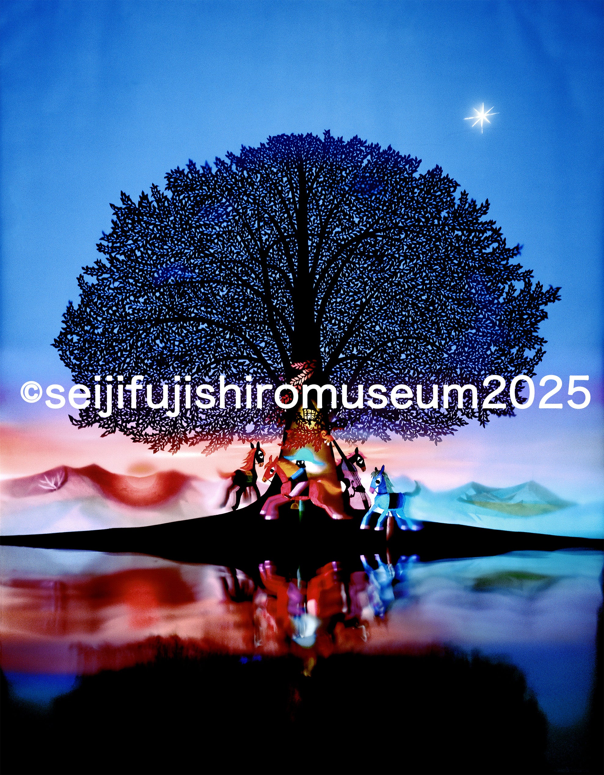 走馬灯」FSM-255 ジクレー版画 – 藤城清治とラビの玉手箱