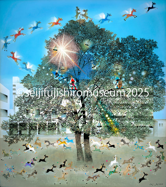 「光陰の中の巣立つ仔馬たち」FSM-286 ジクレー版画