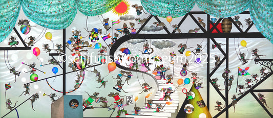 「ねずみのハッピーパーティーS」FSM-198 ジクレー版画