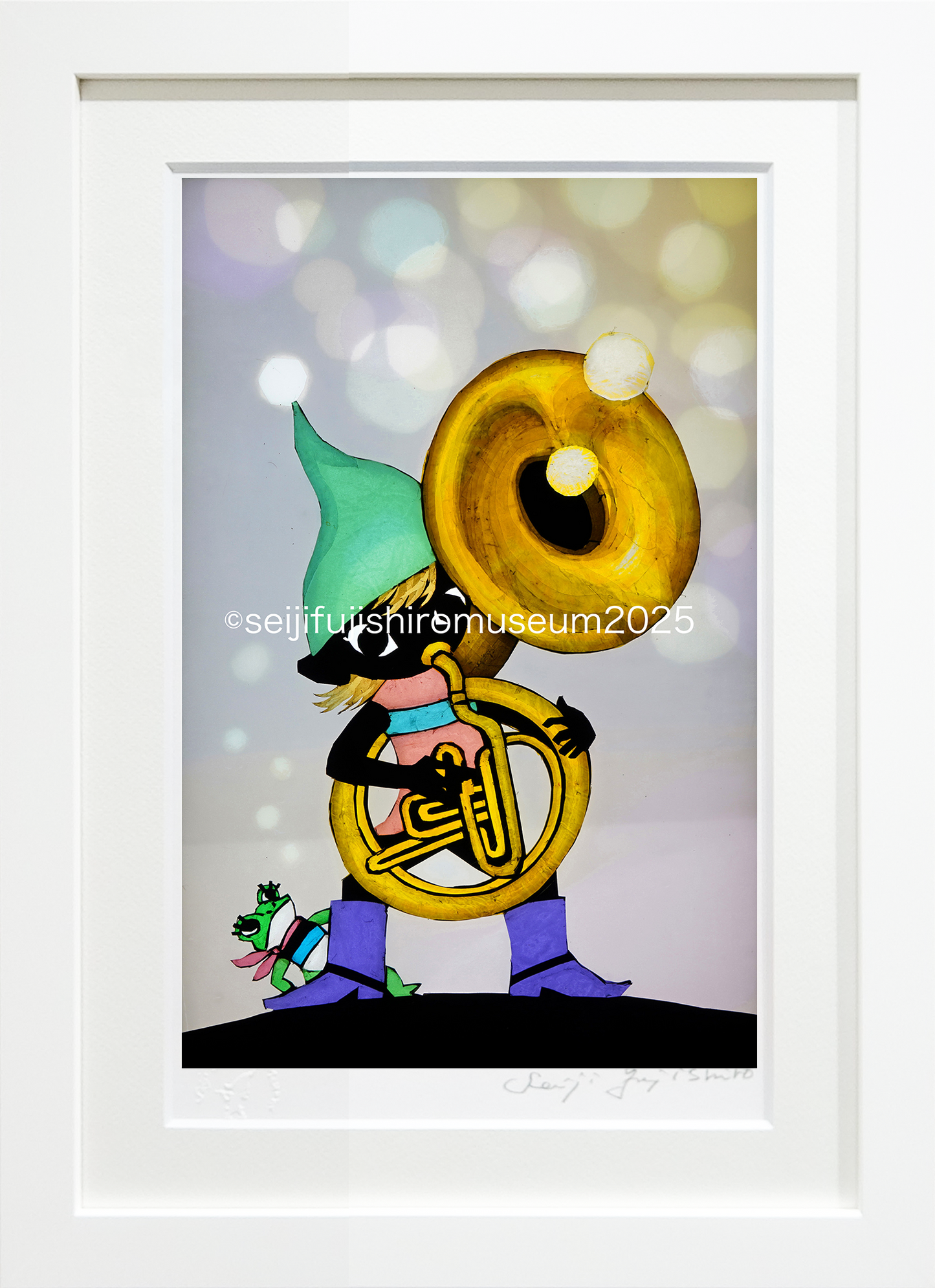 「スーザフォンを吹くこびと」FSM-218 ジクレー版画