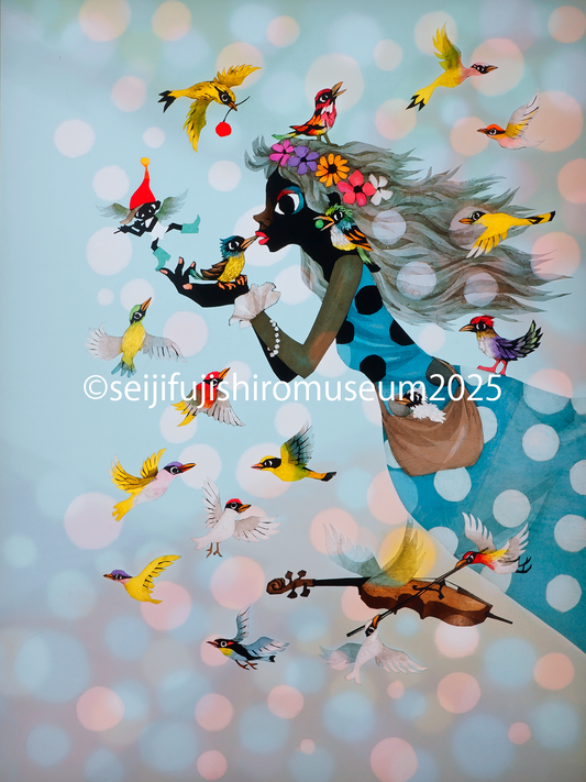 「美しく光り輝く七色の愛」FSM-143 ジクレー版画