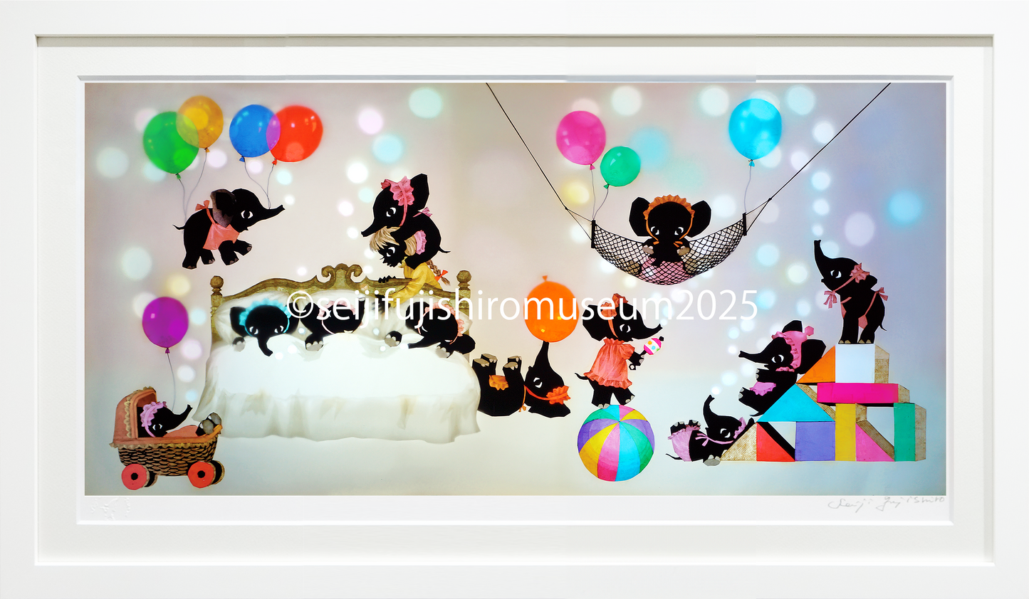 「お見舞いにきたぞうさん」FSM-250 ジクレー版画