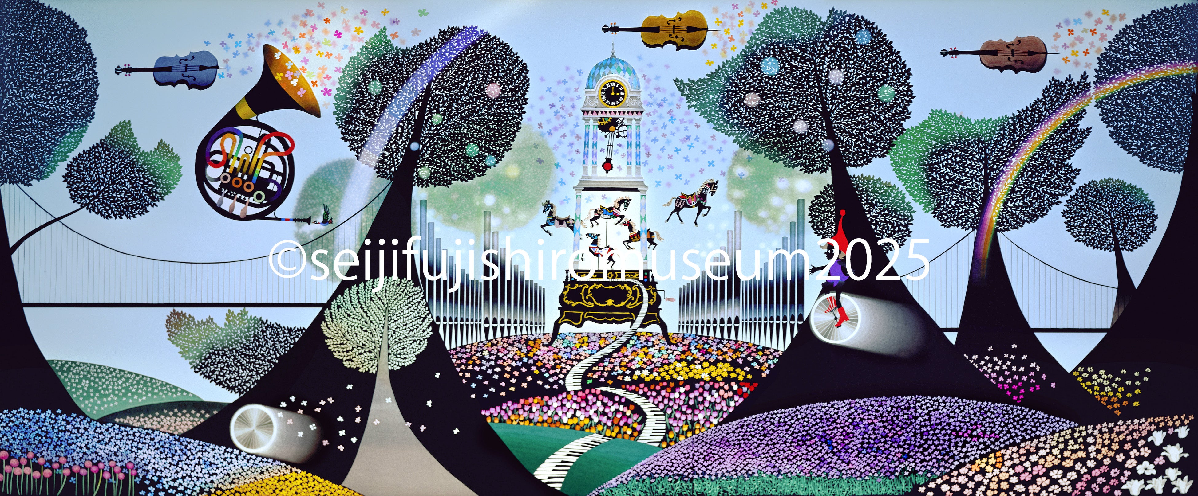 花園のシンフォニー」FSM-71,72 ジクレー版画 – 藤城清治とラビの玉手箱