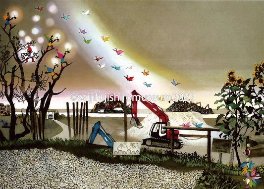 「復興の光 閖上被災地を描く」ポストカード