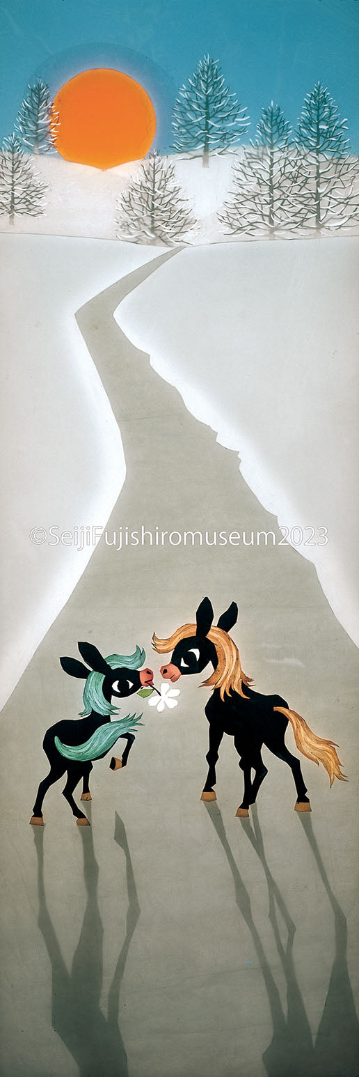 「雪の道」FSM-86,85 ジクレー版画