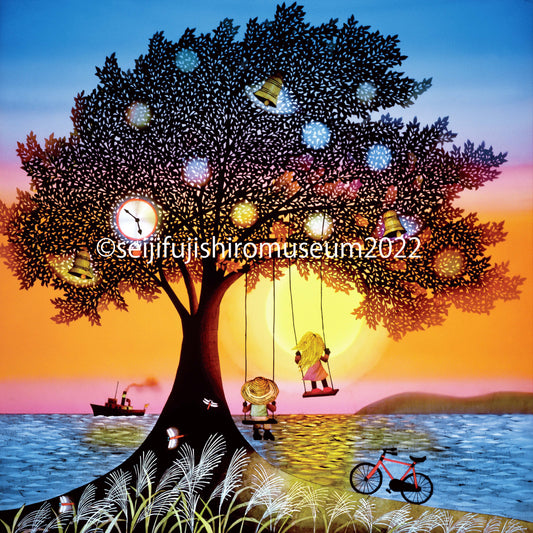 「夕日のブランコ」FSM-154,160 ジクレー版画