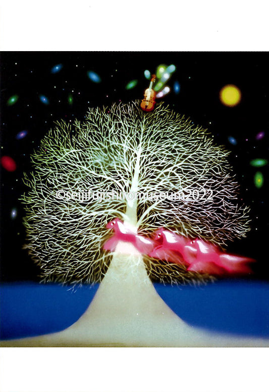 「白い木の幻想」ポストカード