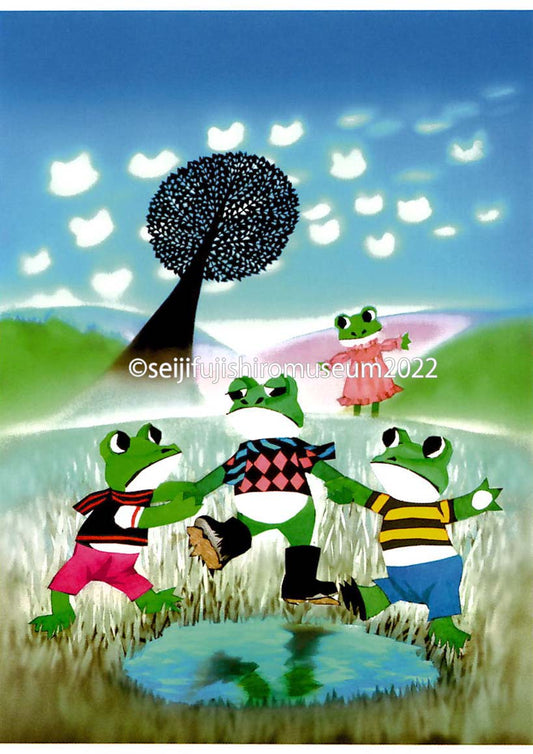 「かえるの長靴」ポストカード