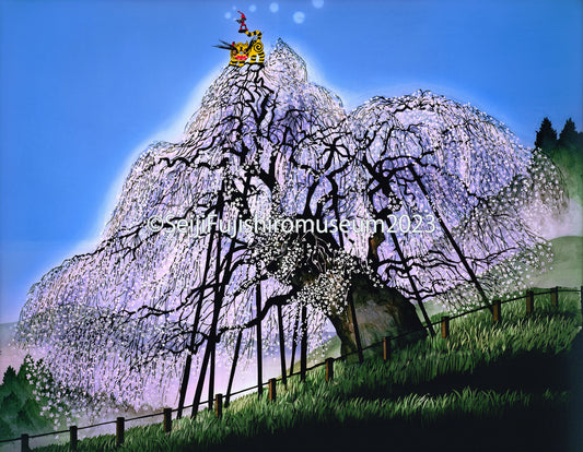 「三春の滝桜」FSM-190 ジクレー版画