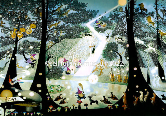 「光る森」ポストカード