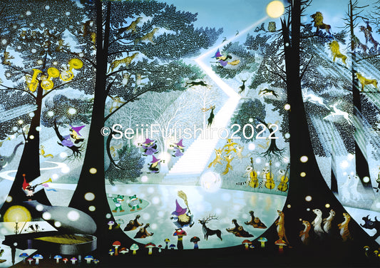 「光る森」FSM-214,231ジクレー版画