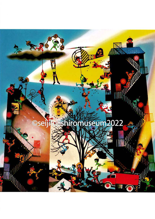 「かわいいONIごっこ」ポストカード