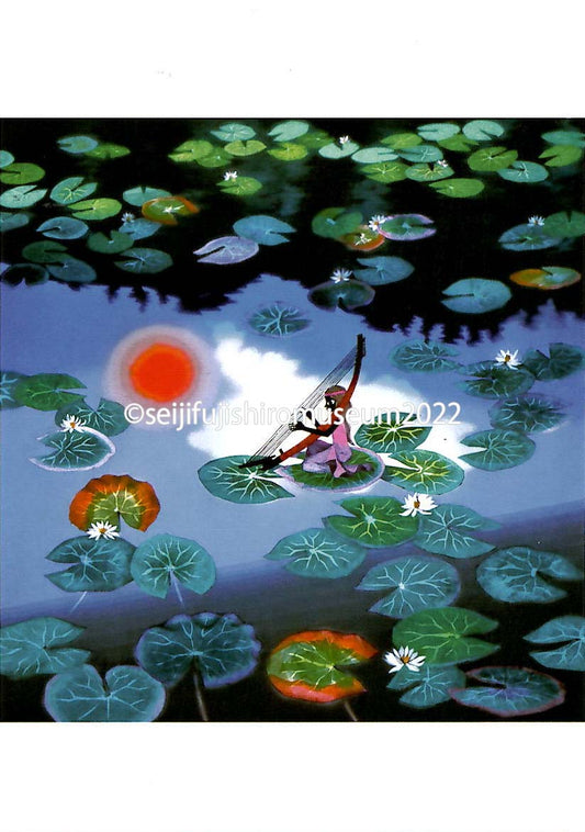 「睡蓮と妖精」ポストカード