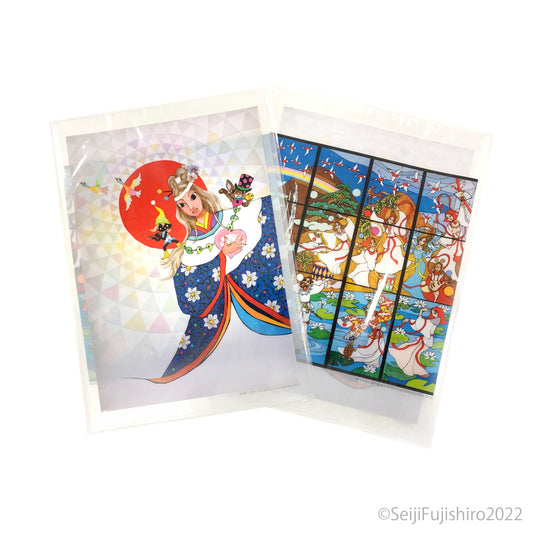 クリアファイルA4サイズ「恵 舞う 輝き」/「神々の光と国の始まり」