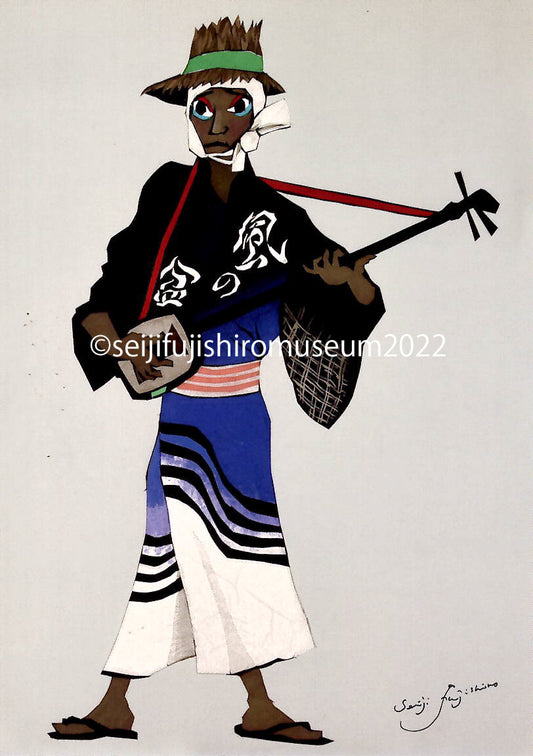 「囃子 三味線」ポストカード