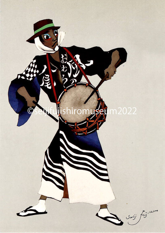 「囃子 太鼓」ポストカード