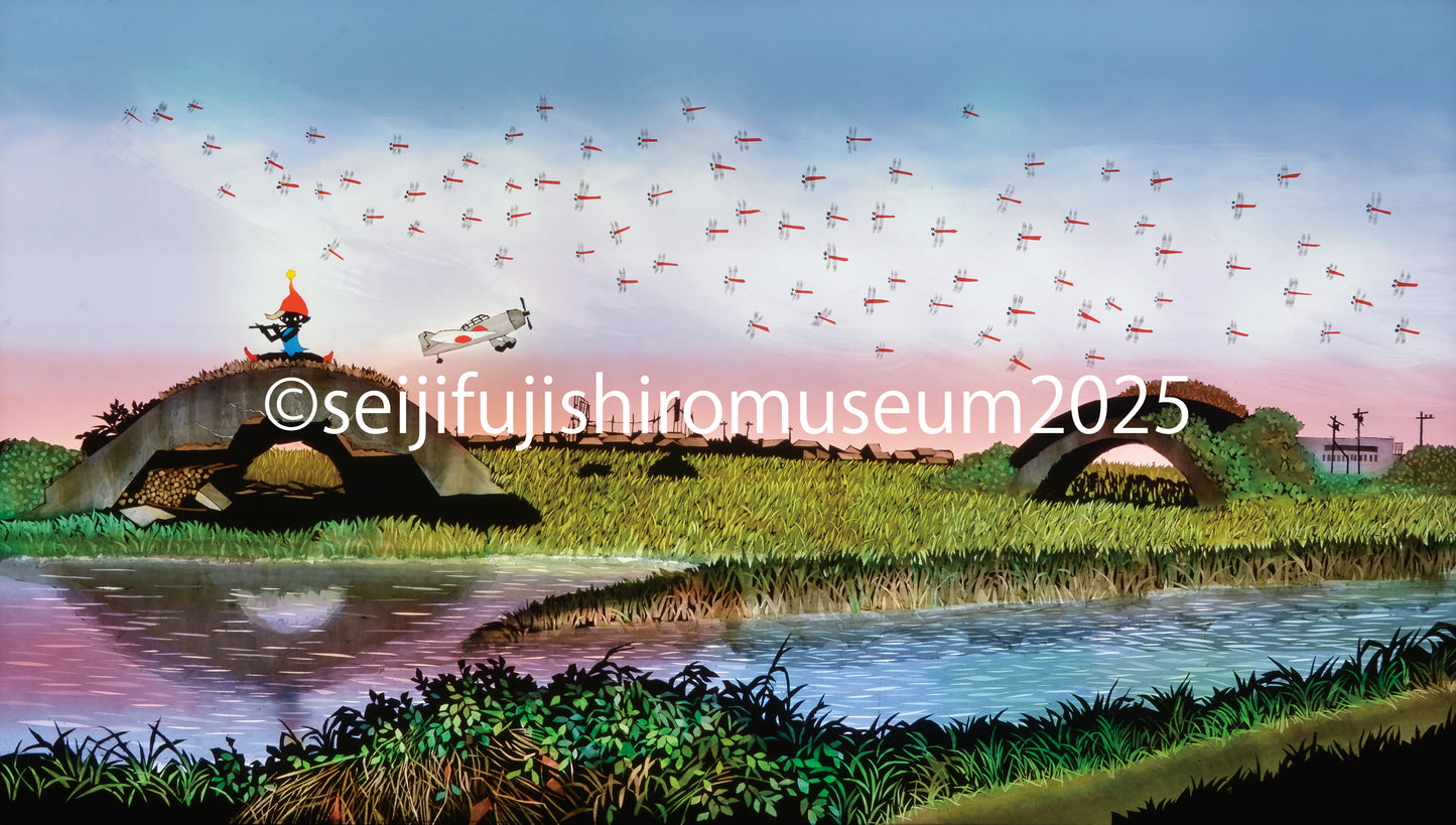 「九十九里浜旧香取海軍航空基地掩体壕のおもいで」FSM-351,352　ジクレー版画