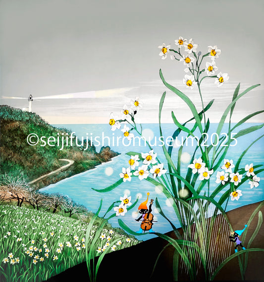 「朔風水仙」FSM-142　ジクレー版画