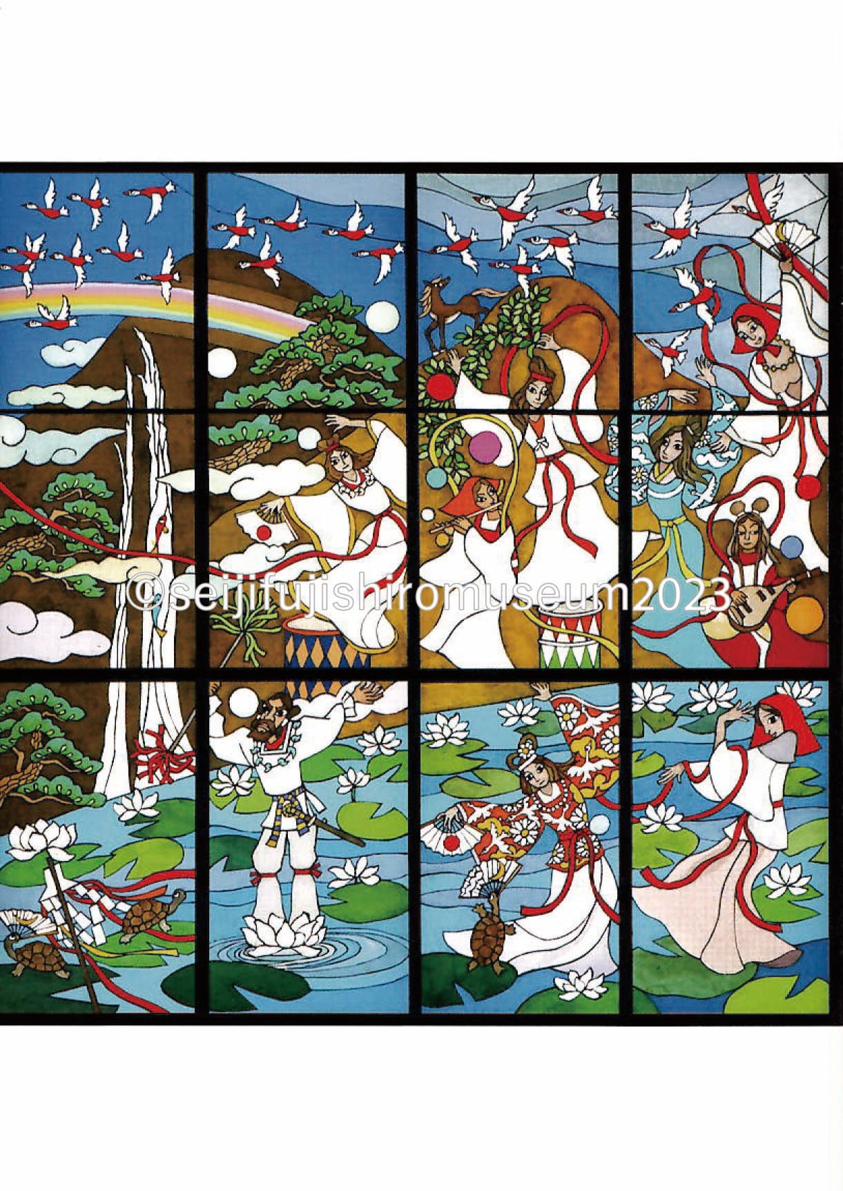 「神々の光と国の始まり」ポストカード