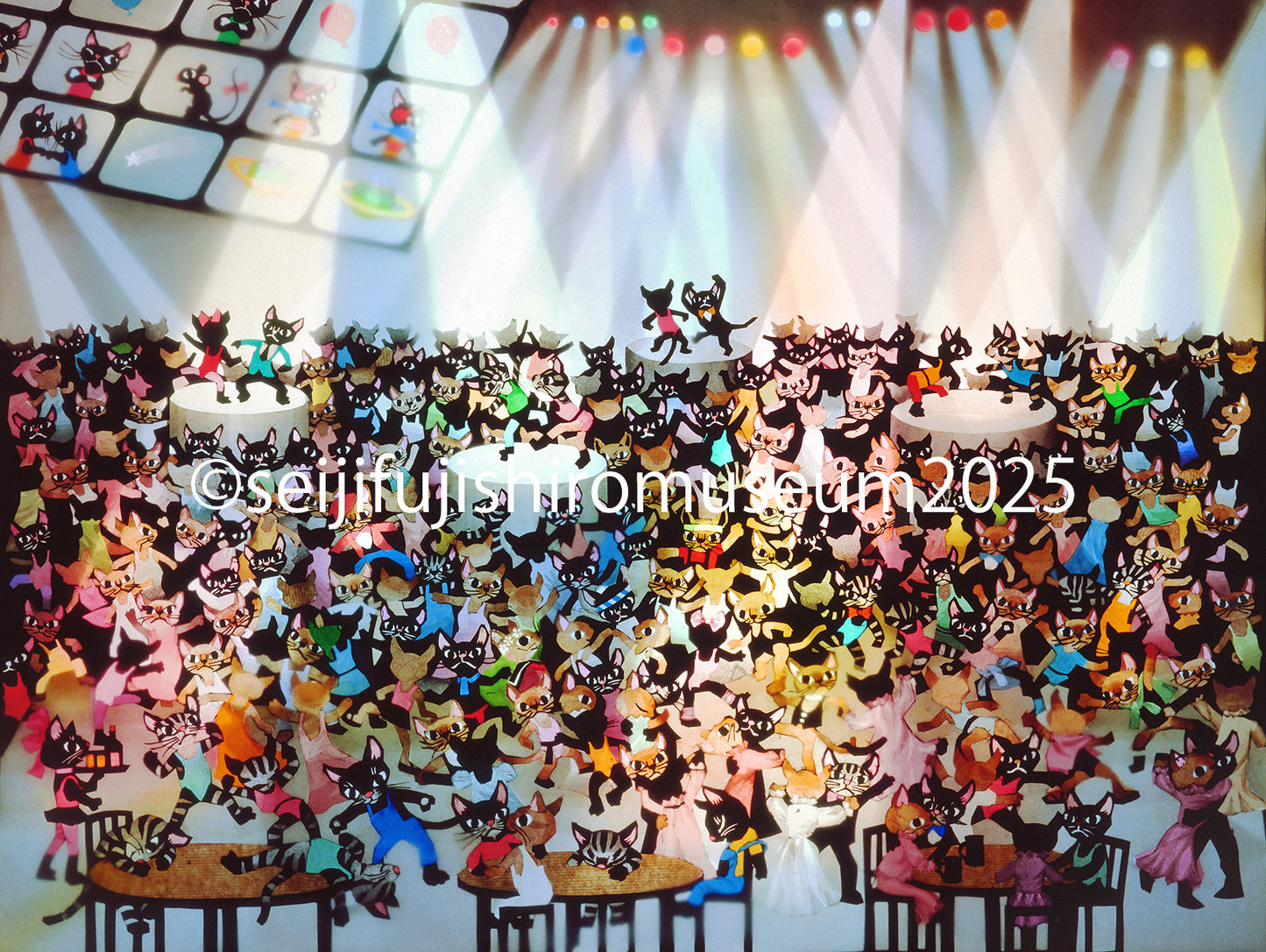 「猫たちのパーティー」FSM-178 ジクレー版画