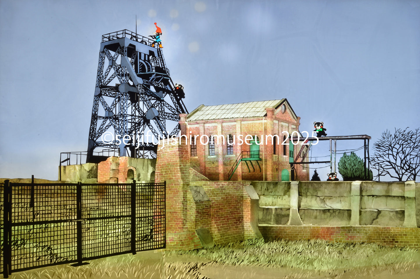 「万田坑」FSM-320,321 ジクレー版画