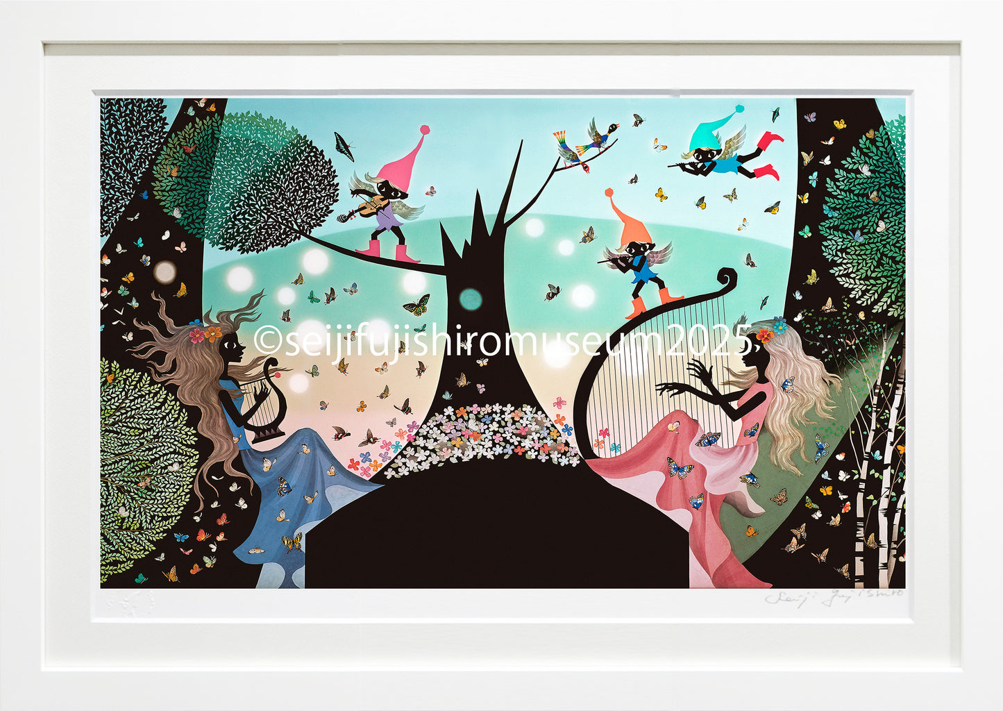 「春の風に奏でて」FSM-112,113 ジクレー版画