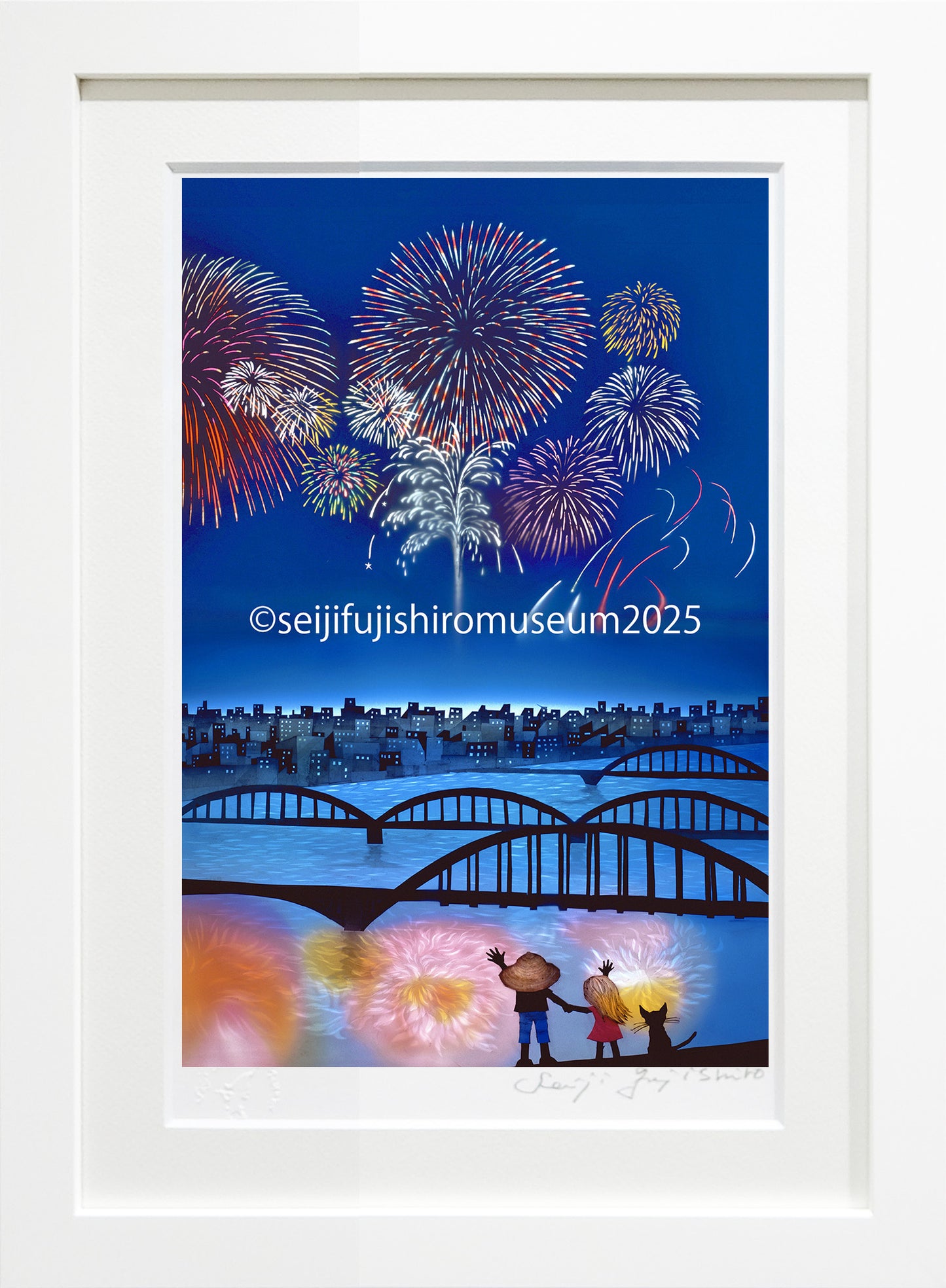 「夏の終わりの花火」FSM-216 ジクレー版画