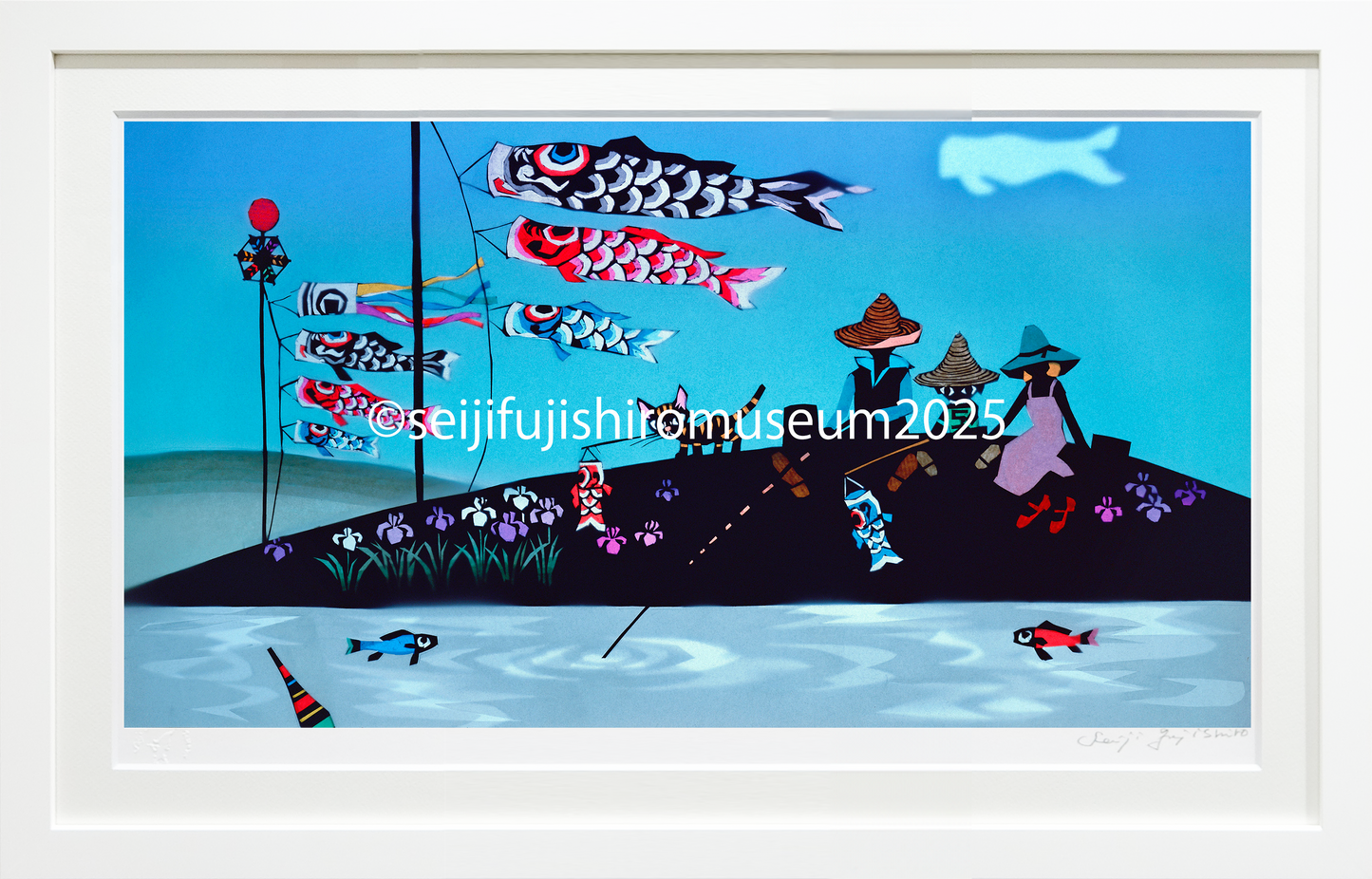 「家族とこいのぼり」FSM-307　ジクレー版画