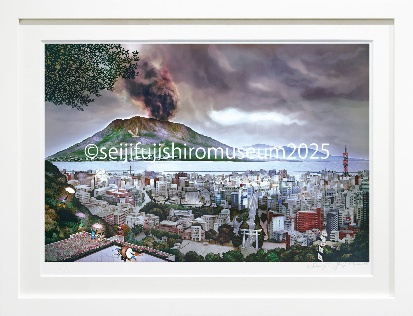 「桜島」FSM-310,311ジクレー版画