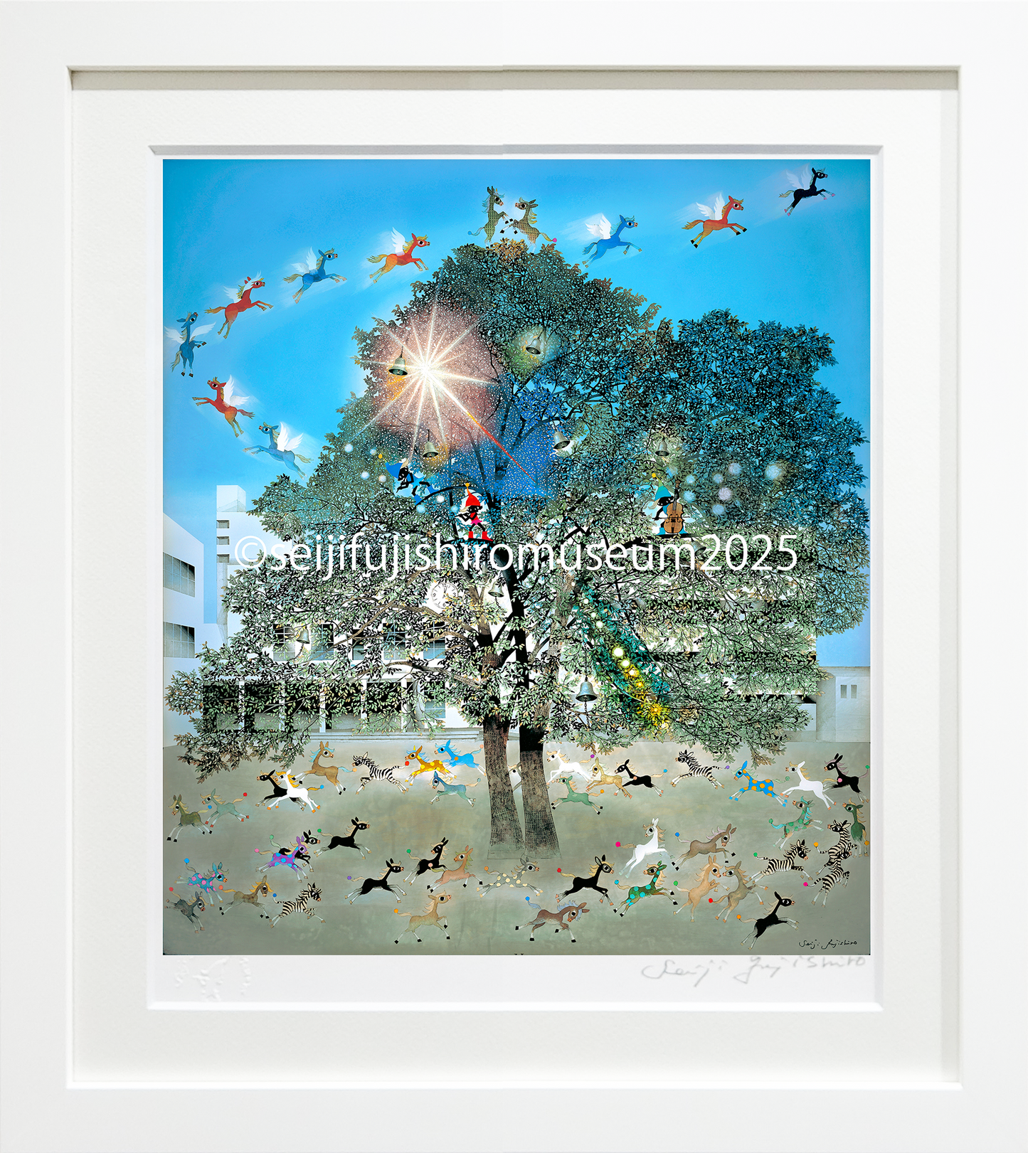 「光陰の中の巣立つ仔馬たち」FSM-286　ジクレー版画