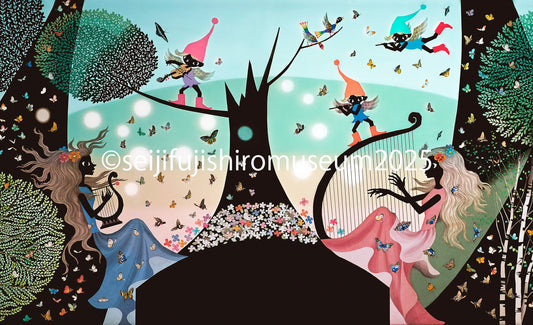 「春の風に奏でて」FSM-112,113 ジクレー版画