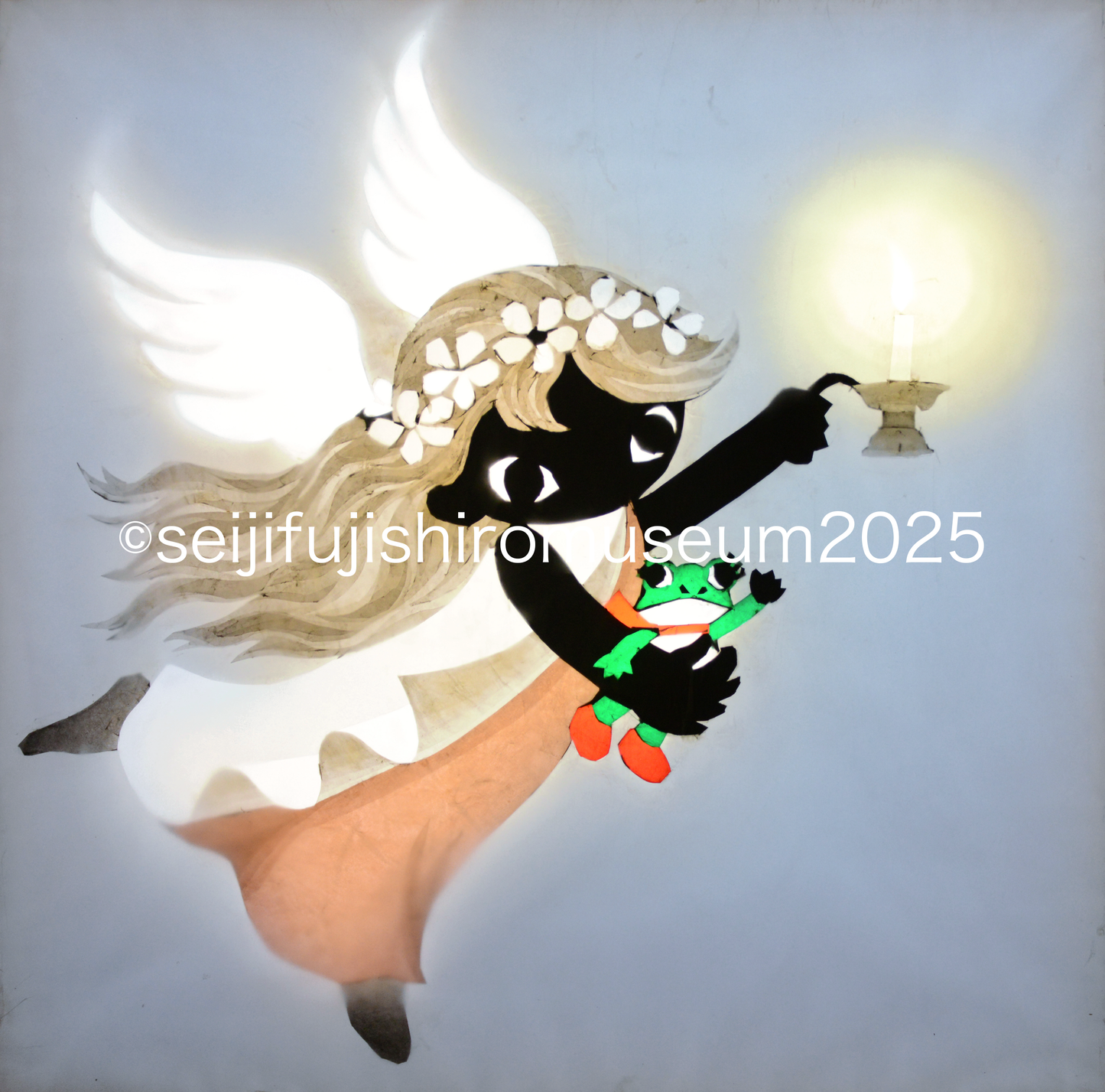 「ケロヨンを抱く天使」FSM-304　ジクレー版画